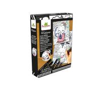 Coffret manga créatif - SYCOMORE - Layout & Marqueurs Animaux Kawaii - 5 feutres alcool - Dès 10 ans