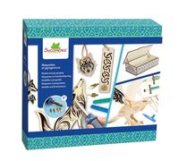 Coffret maquettes et pyrogravure celtique Sycomore