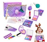 Coffret Maquillage Enfant,Jouet de Cosmétiques Lavables pour | Coiffette et Maquillage Jouet - pour L'École Maternelle Le Jardin D'La Crèche La Maison l'anniversaire La Fête La Soirée La