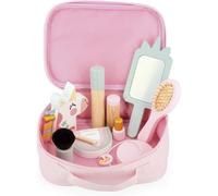 Janod – Mallette beauté Licorne – 10 accessoires en bois – Dès 3 ans – Rose