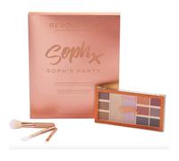 Coffret Maquillage - MAKE UP REVOLUTION - SOPH'S PARTY - Palette 9 Ombres - 3 Mini Pinceaux - Illuminateur