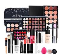 Coffret Maquillage, MKNZOME 24 Pcs Kit Maquillage Femme Professionnel avec trousse de Maquillage Palettes de Maquillage Fard à paupières Brillant à lèvres Ensemble de cadeau d'anniversaire Noël