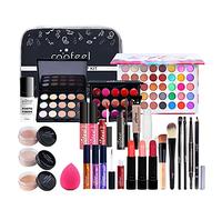 Coffret Maquillage, MKNZOME 27 Pcs Kit Maquillage Femme Professionnel avec trousse de Maquillage Palettes de Maquillage Fard à paupières Brillant à lèvres Ensemble de cadeau d'anniversaire Noël