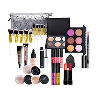 Coffret Maquillage, MKNZOME 28 Pcs Kit Maquillage Femme Professionnel avec trousse de Maquillage Palettes de Maquillage Fard à paupières Brillant à lèvres Ensemble de cadeau d'anniversaire Noël