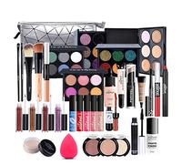 Coffret Maquillage, MKNZOME 37 Pcs Kit Maquillage Femme Professionnel avec trousse de Maquillage Palettes de Maquillage Fard à paupières Brillant à lèvres Ensemble de cadeau d'anniversaire Noël