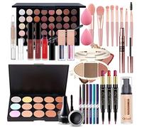 Coffret Maquillage, MKNZOME Kit Maquillage Femme Professionnel Mallette de Maquillage Palettes de Maquillage Fard à paupières Brillant à lèvres Ensemble de cadeau d'anniversaire Noël