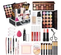 Coffret Maquillage, MKNZOME Kit Maquillage Femme Professionnel Mallette de Maquillage Palettes de Maquillage Fard à paupières Brillant à lèvres Ensemble de cadeau d'anniversaire Noël