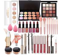 Coffret Maquillage, MKNZOME Kit Maquillage Femme Professionnel Mallette de Maquillage Palettes de Maquillage Fard à paupières Brillant à lèvres Ensemble de cadeau d'anniversaire Noël