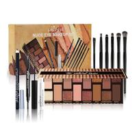 Coffret Maquillage, MKNZOME Kit Maquillage Femme Professionnel Mallette de Maquillage Palettes de Maquillage Fard à paupières Brillant à lèvres Ensemble de cadeau d'anniversaire Noël