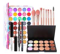 Coffret Maquillage, MKNZOME Kit Maquillage Femme Professionnel Mallette de Maquillage Palettes de Maquillage Fard à paupières Brillant à lèvres Ensemble de cadeau d'anniversaire Noël