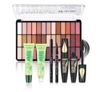 Coffret Maquillage, MKNZOME Kit Maquillage Femme Professionnel Mallette de Maquillage Palettes de Maquillage Fard à paupières Brillant à lèvres Ensemble de cadeau d'anniversaire Noël