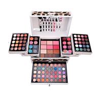 Coffret Maquillage, Palette de Maquillage pour Adolescents débutant avec Fard à Paupières, Fard à joues, Illuminateur Bronzer - Malette Maquillage pour Femmes Voyage pour Visage Yeux Lèvres