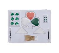 P'TIT CLOWN - Maquillage Saint Patrick, Thème Irlandais - Soutien Festif à l'Irlande, Utilisation Facile, Lavable, Idéal pour Tous (Palette de maquillage)