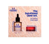 Coffret Maquillage - Sérum Bronzer Éclat Soleil & Baume Lèvres et Joues - Coffret Cadeau - Acide Hyaluronique & Vitamine C - Hydratant, Bonne Mine & Glow Naturel - 99% Ingrédients Naturels - Vegan