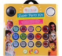- Coffret Maquillage Super Party Kit - Palette De 17 Couleurs Pour Princesses Et Héros - Déguisementmaquillage À Eau Sans Parabène - Facile À Appliquer Et Nettoyer - Cadeau Fille Garcon