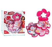 Coffret maquillage véritable 4 étages en forme de fleur