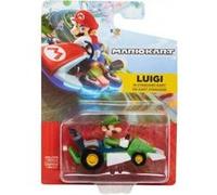 Coffret Mario Kart : Kart Luigi 8 Cm - Set Personnage Collection + 1 Carte Tigre - Enfant