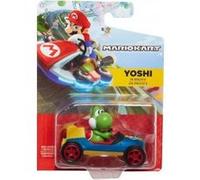 Coffret Mario Kart : Kart Yoshi 8 Cm - Set Personnage Collection + 1 Carte Tigre - Enfant