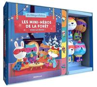 Auzou Coffret marionnettes à doigts Les mini-héros de la forêt – Vive la neige ! 4 marionnettes
