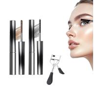 Coffret Mascara Longueur Et Courbure Ultime, Mascara Volumateur Et Allongeant, Mascaras Waterproof Anti-bavures À Fibres De Soie 4D, Doux Pour Les Yeux Sensibles (Mix)