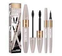 Coffret Mascaras à Double Embout Et Crayon Eye-Liner Mascaras Allongeant Et Volumateur Crayon Eye-Liner Fluide Kits Maquillage Pour Les Yeux