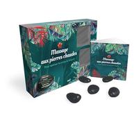 Coffret - Massage aux pierres chaudes, pour apaiser le corps et l'esprit: Avec 8 pierres volcaniques et un livre explicatif écrit par une infirmière