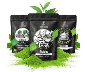 Coffret Matcha Japonais Mary Rose - Thé Vert Biologique 3 pièces