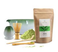 Coffret Matcha Mary Rose: Kit Thé Vert 100g avec fouet en bambou et accessoires
