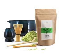 Coffret Matcha Mary Rose: Kit Thé Vert 100g avec fouet en bambou et accessoires