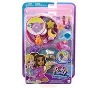 Polly Pocket Coffret Bouée Licorne Sparkle Cove - 2 mini-figurines, 12 accessoires - HKV34