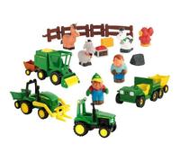 Coffret Maxi Ferme John Deere - 4 véhicules, 2 fermiers, 4 animaux et accessoires