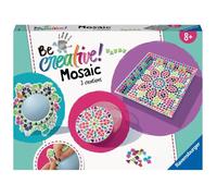 Ravensburger - Be Creative - Mosaïque Maxi - 3 Objets à réaliser - Décoration - Loisir créatif - Activité détente et créative - Dès 8 Ans - 18446