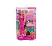 Coffret Medical pour Barbie pediatre - Poupee Blonde, Bebe, Accessoires - metier Docteur, medecin - Set Jouet Enfants avec Carte