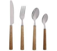 Ménagère 24 pièces - JEAN DUBOST - Round - Manche en ABS effet bois