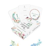 Coffret - Mes 12 premiers mois - 24 cartes étapes de mon bébé - Maud Denoux-Dewald - Merci Les Livres - Papeterie