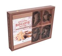 Coffret - Mes petits biscuits de fête 6 emporte-pièces et un livre avec plus de 20 recettes pour se régaler ! - Collectif - Merci Les Livres - Coffret - Jeux livres objets