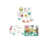 Djeco Coffret Mes Premiers Collages pour les tout-petits Vert