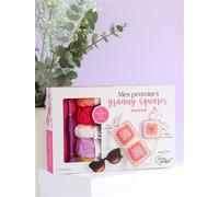 Coffret Mes premiers granny square Inclus 5 pelotes et 1 crochet - Zess Crochet - De Saxe Eds - Boîte ou accessoire - Jeux livres objets
