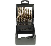 Coffret métal de 25 forets HSS Cobalt 5% RISS - Ø 1 à 13 mm x 0.5 mm - CO25V3075AC