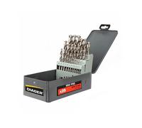 Coffret métal de 25 pièces HSS meule pro Ø 1-13 / 0,5 mm - DIAGER - 747D