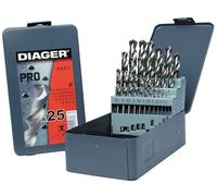 Coffret Métallique Forets HSS Pro x25 Diam 1 à 13 DIAGER