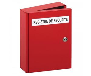 Coffret métallique pour registre de sécurité DEVISMES