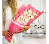 Coffret - MIKAMAX - Bouquet d'oursons peluche - Blanc - Objets décoratifs - Intérieur