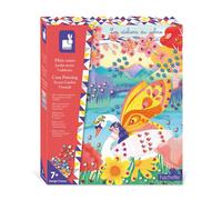Coffret Mini-Canes à Coller Jardin Secret - Les Ateliers du Calme - 5 Tableaux - Kit Loisir Créatif Enfant - Dès 7 ans