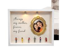 Coffret Mini Musée Cadre Photo Rétro Lumineux pour Souvenirs