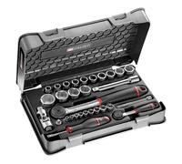 Facom Assortiment de clés à douille hexagonales Facom 1/4 pouce - 1/2 pouce, métriques - 30 pièces - R.161B - S.161B Quantité:1