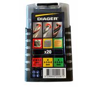 Diager Coffret 20 forets mixtes 5017A – Béton / Bois / Métaux