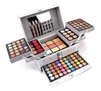 Coffret MKNZOME 118 Couleurs - Malette Maquillage Femme Professionnel - Palette Fard à Paupières & Brillant à Lèvres - Ensemble de Maquillage - Cadeau d'Anniversaire & Noël