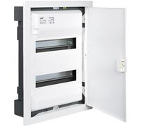 Coffret modulaire encastré métal blanc 2 rangées - Solera