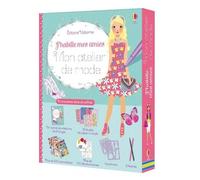 Coffret Mon Atelier De Mode - Contient : 1 Carnet, 25 Feuilles De Papier À Motif, Plus De 200 Autocollants, Plus De 100 Décalcomanies, 3 Pochoirs, 2 Feutres